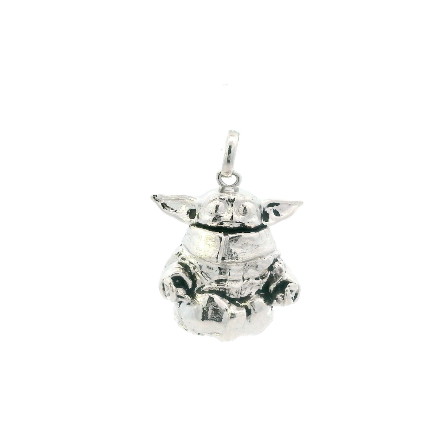 Sterling Silver Grogu Star Wars Pendant