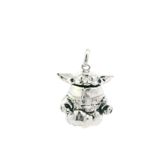 Sterling Silver Grogu Star Wars Pendant
