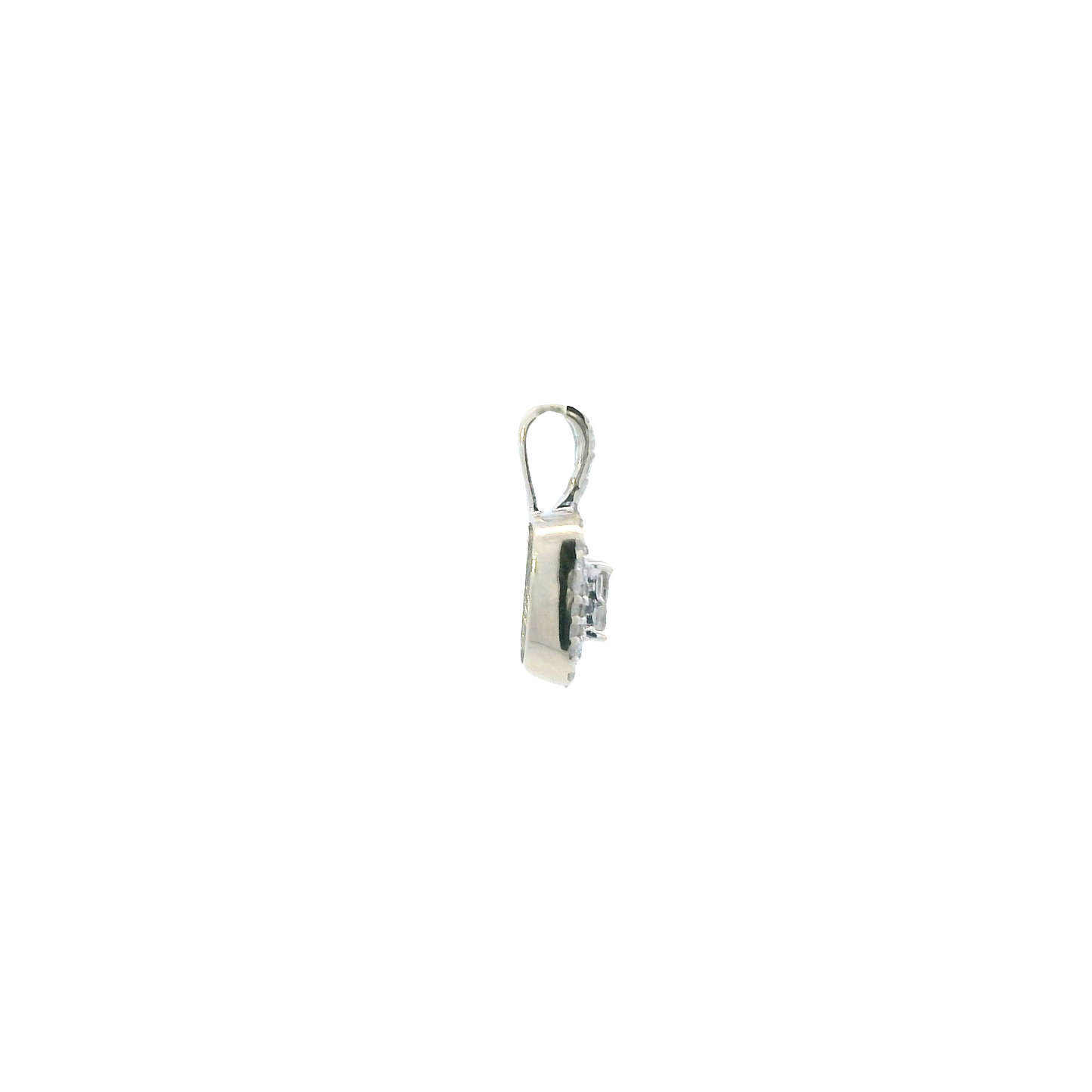14K White Gold Diamond Pendant - 0.31ct