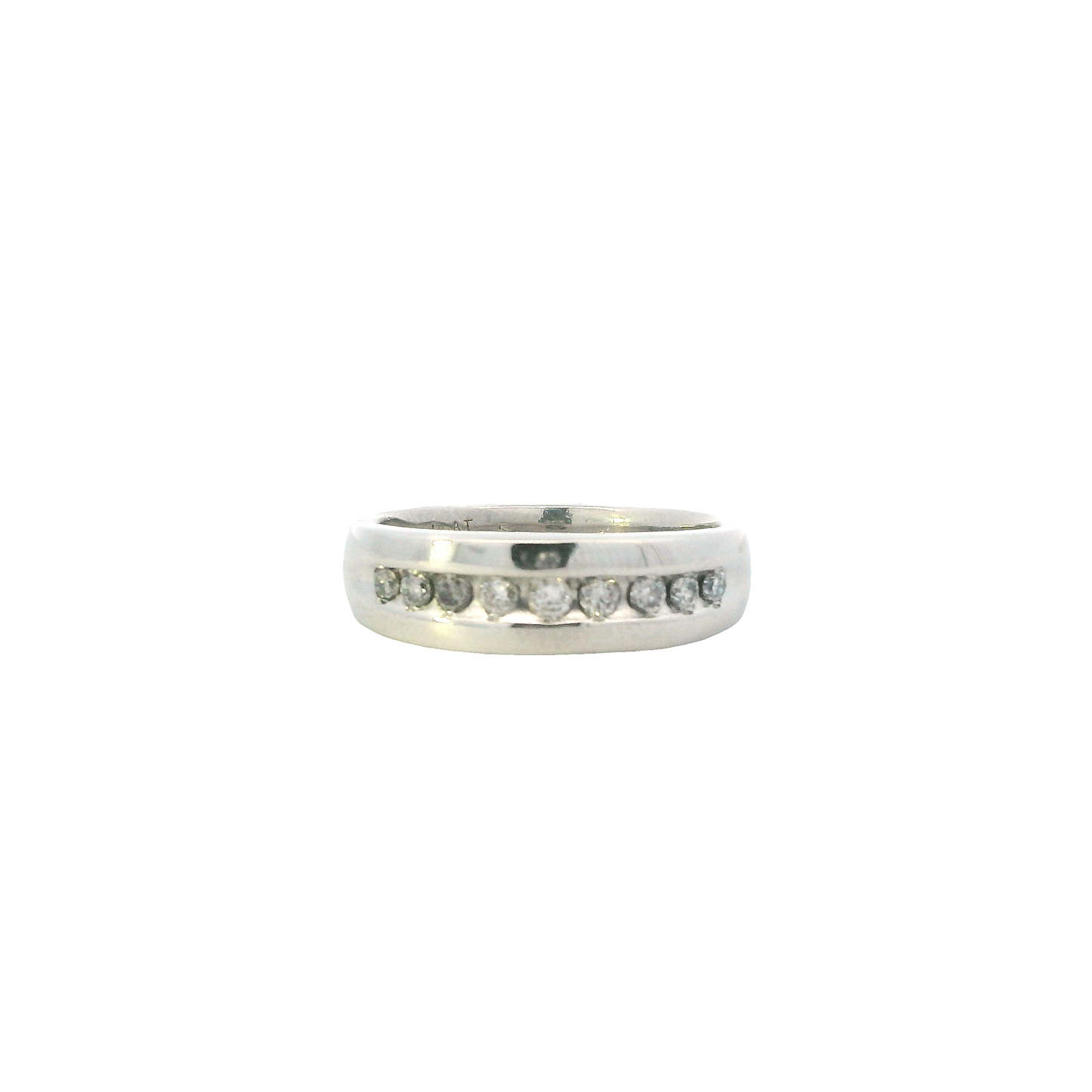 Platinum Diamond Men's Ring - 0.53ct