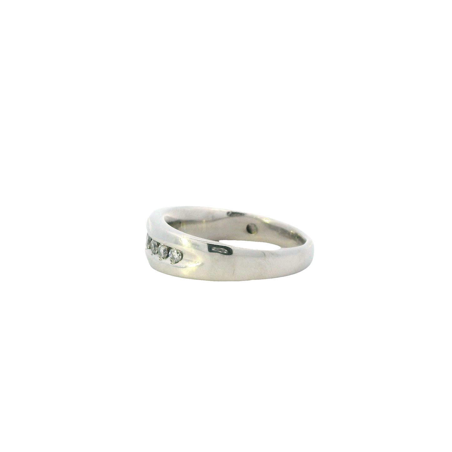 Platinum Diamond Men's Ring - 0.53ct