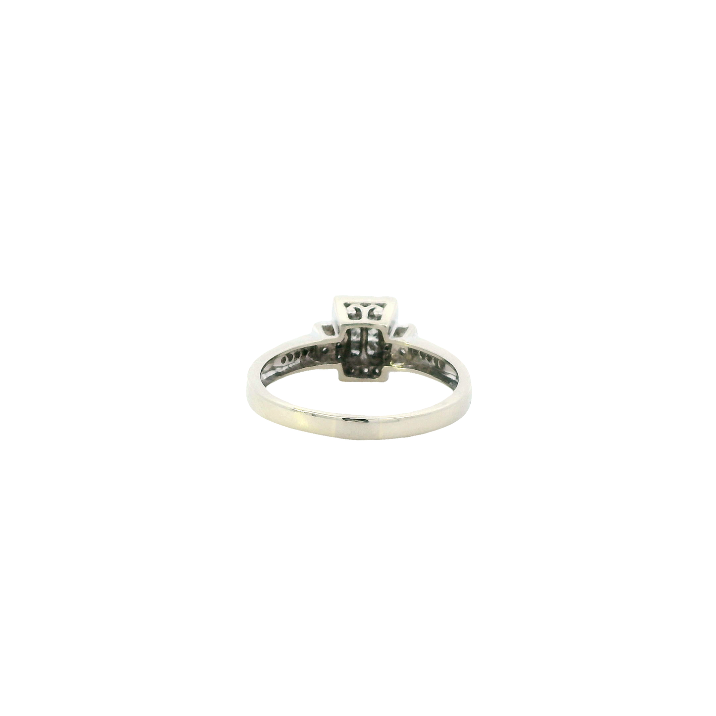 10K White Gold Diamond Ring - 0.14ct