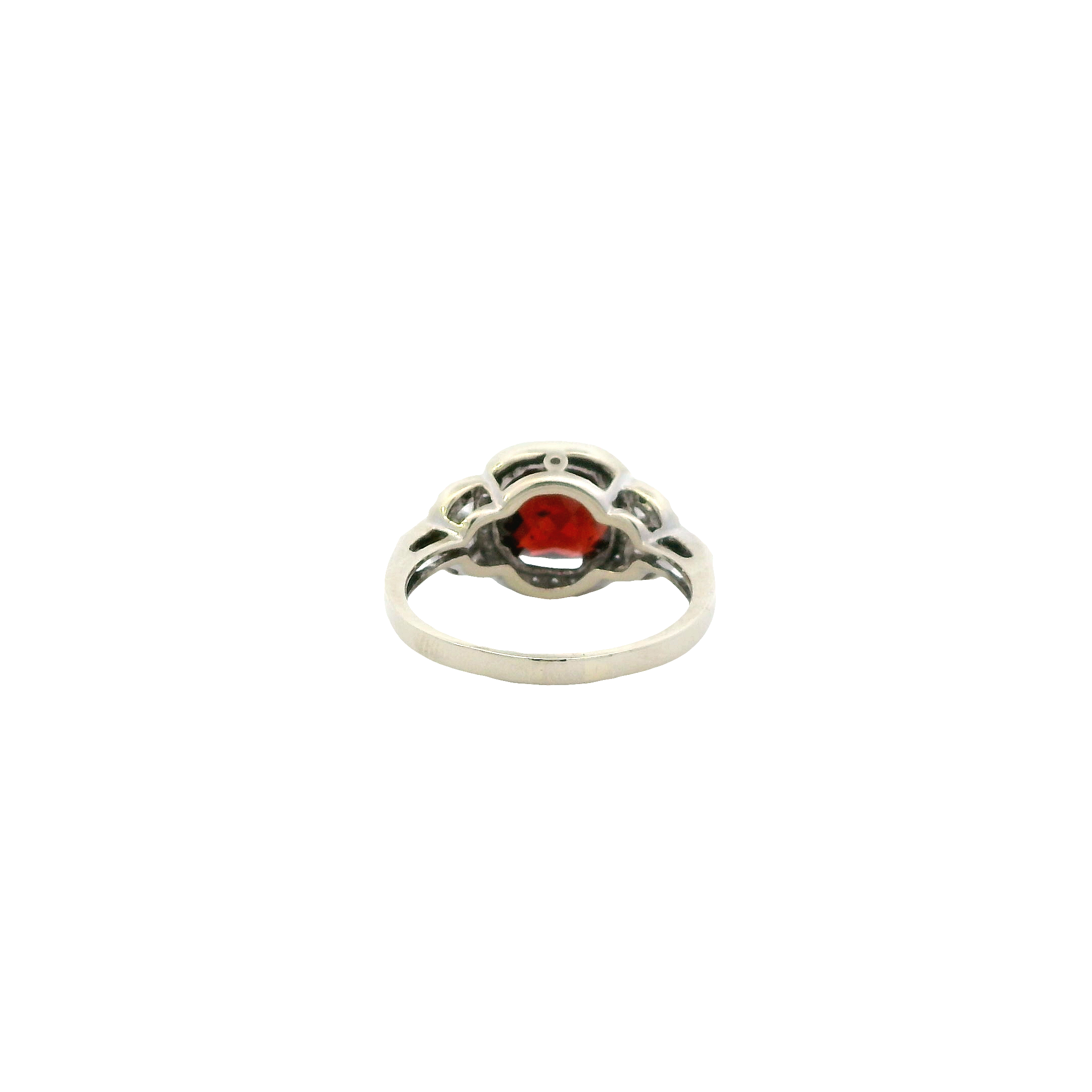 10K White Gold Diamond Ring - 0.08ct