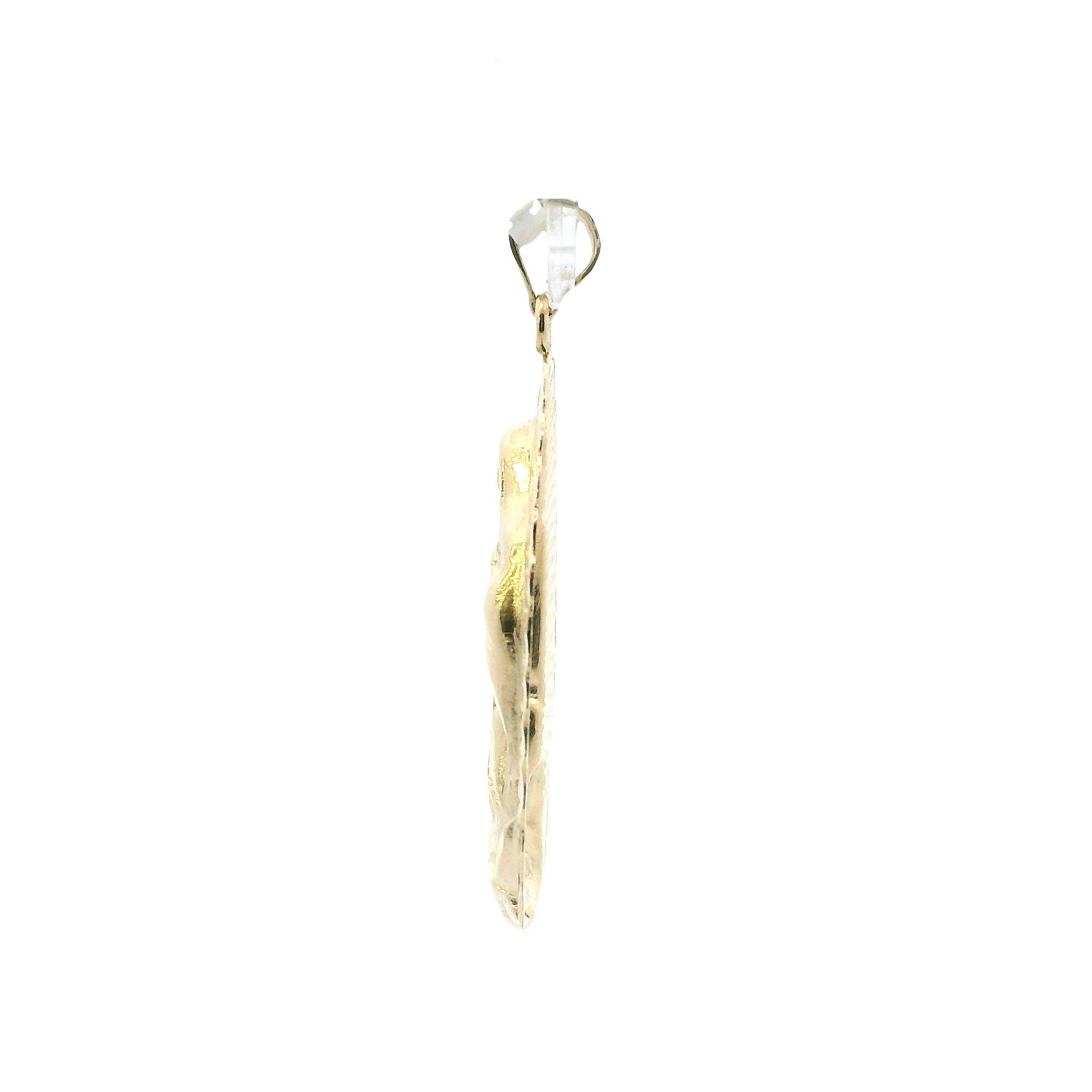 10K Yellow Gold Virgin Mary Pendant