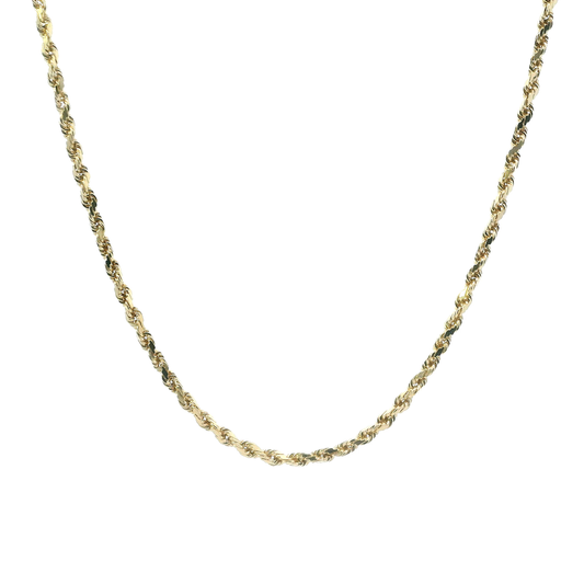 14K Yellow Gold 18" Rope Chain