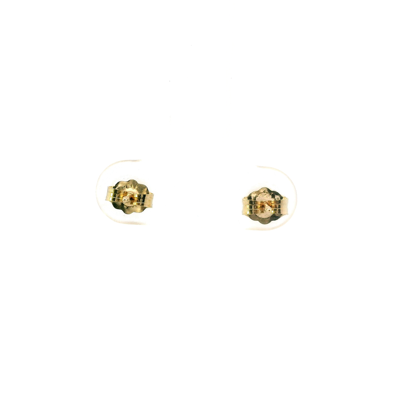 14K Yellow Gold Diamond Solitaire Earrings - 0.41ct