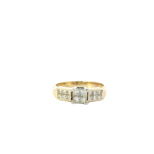 14K Yellow Gold Diamond Ring - 0.94ct