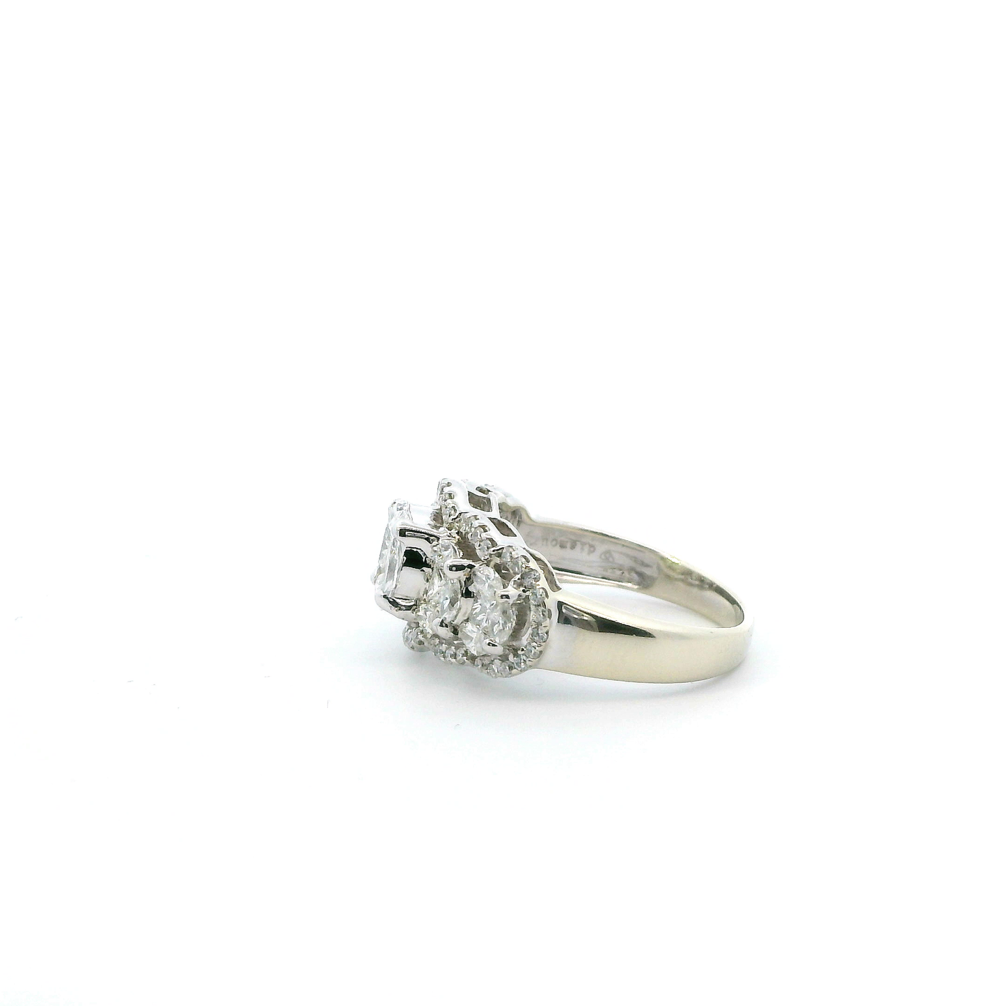 14K White Gold Diamond Womens Ring - 1.43ct