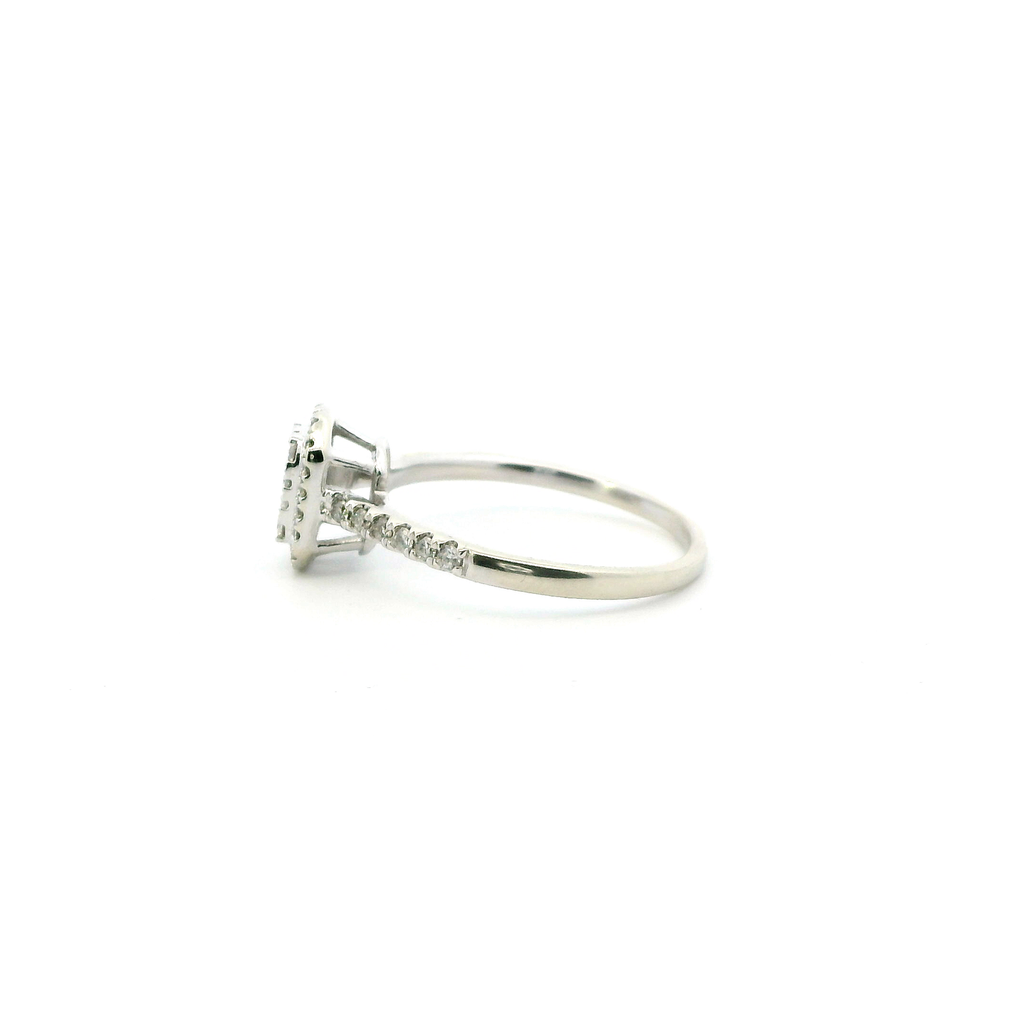 10K White Gold Diamond Womens Ring - 0.45ct