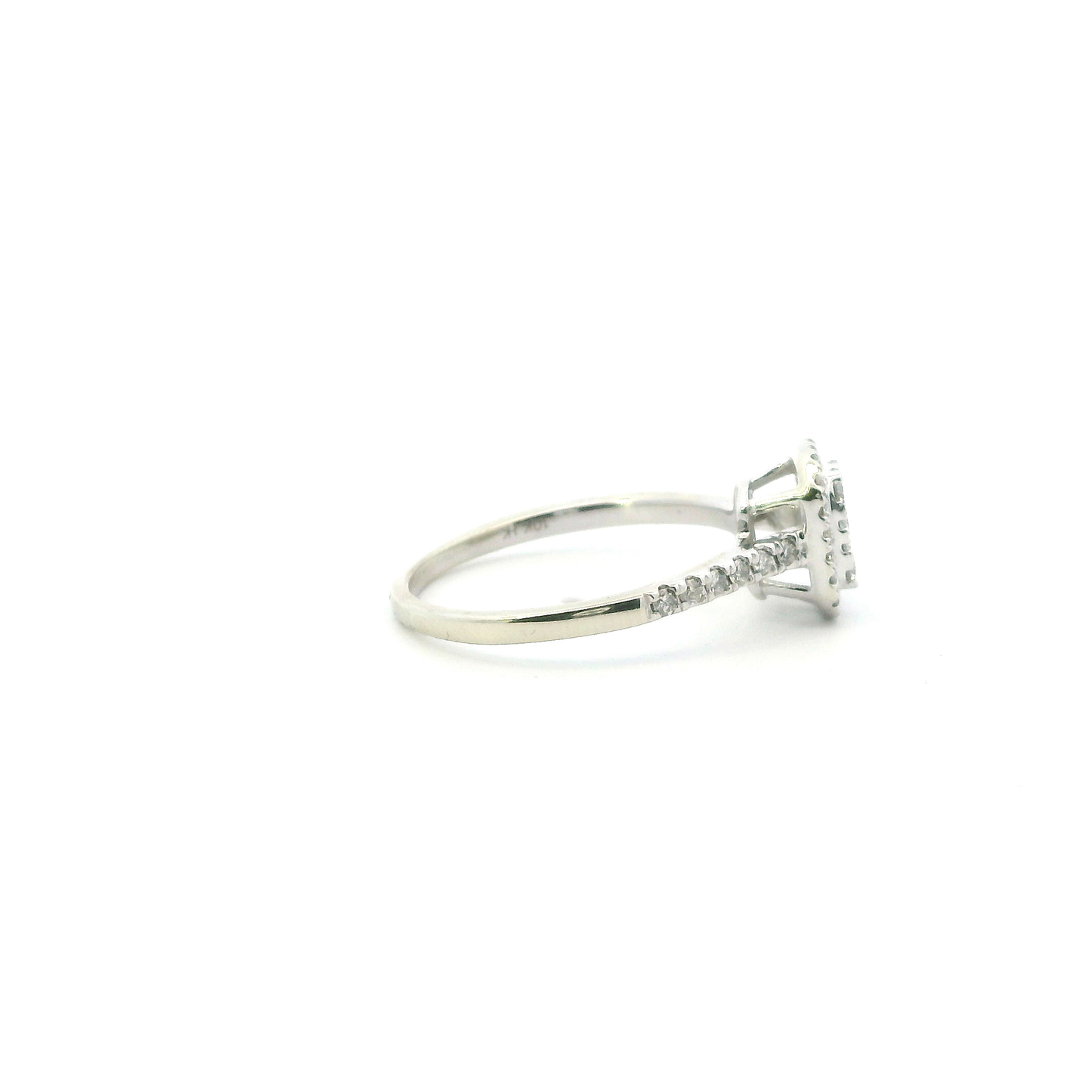 10K White Gold Diamond Womens Ring - 0.45ct