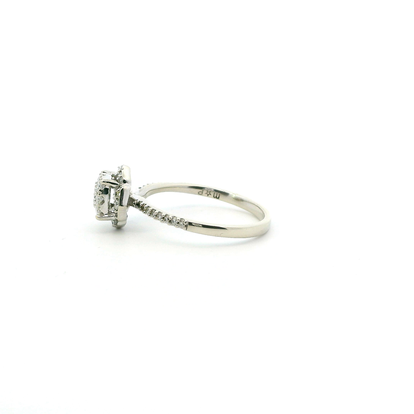 10K White Gold Diamond Womens Ring - 0.29ct
