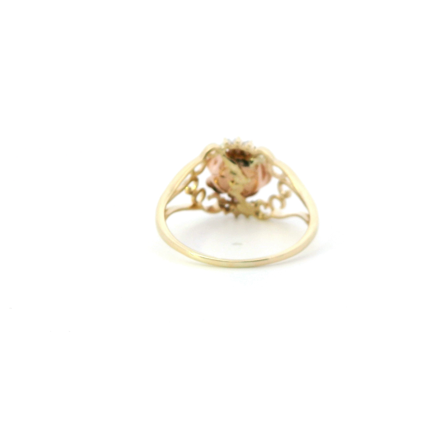 10K Yellow & Rose Gold Rose Ring