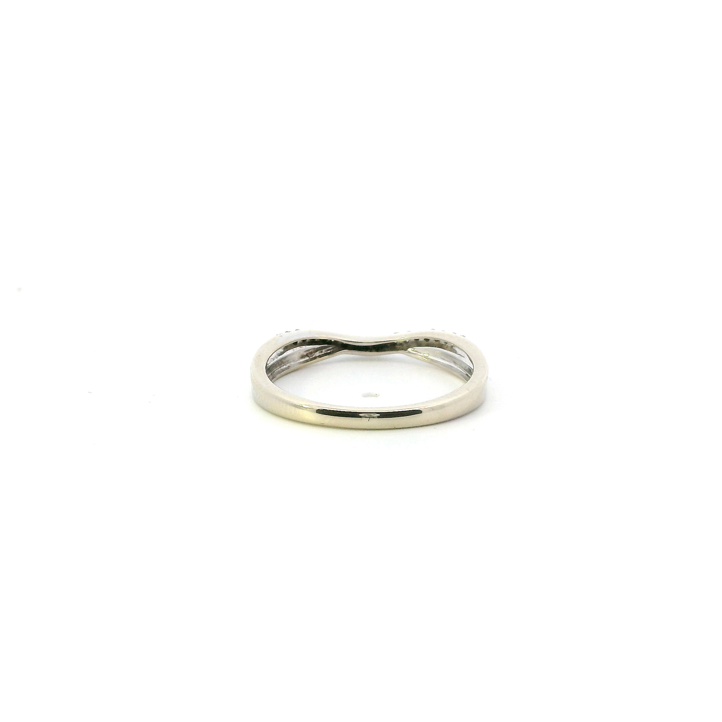 14K White Gold Diamond Womens Ring - 0.11ct