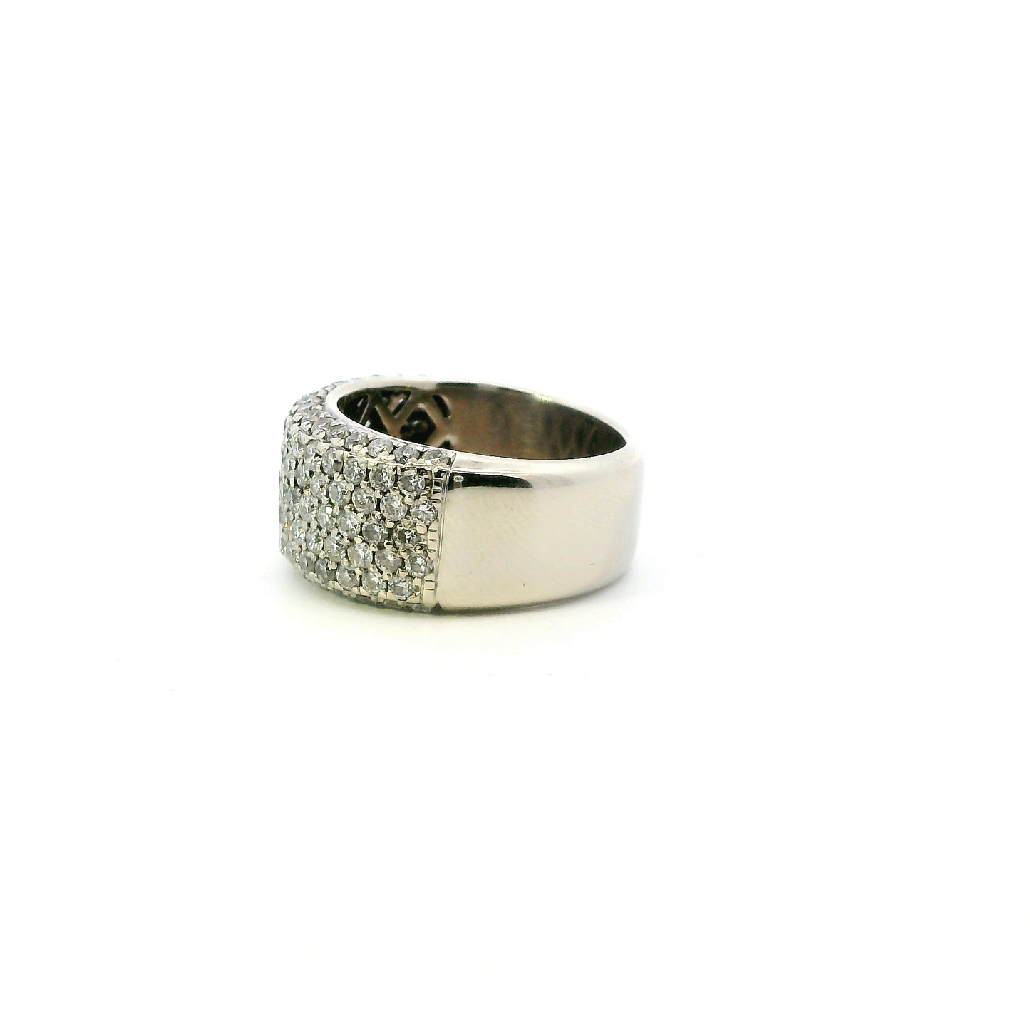 14K White Gold Diamond Womens Ring - 1.81ct