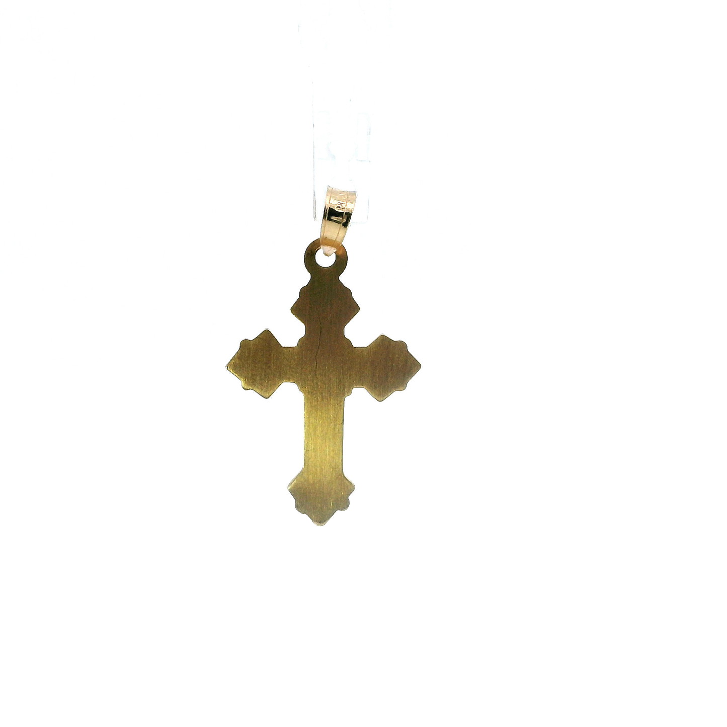 14K Yellow & White Gold Crucifix Pendant