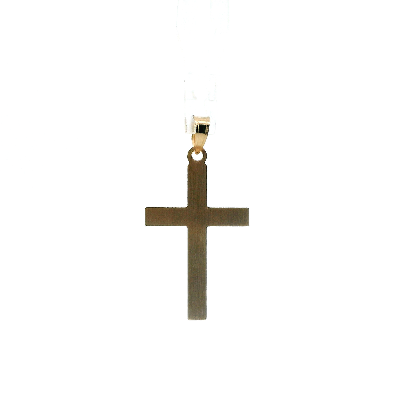 14K Yellow & White Gold Cross Pendant