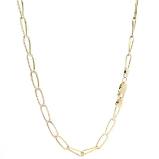 14K Yellow Gold 24.5" Open Link Chain