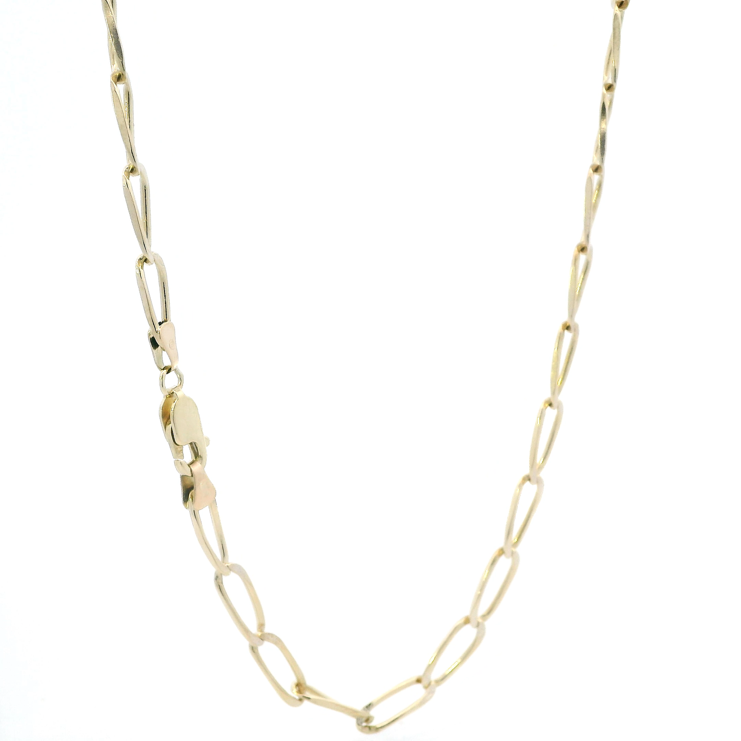 14K Yellow Gold 24.5" Open Link Chain