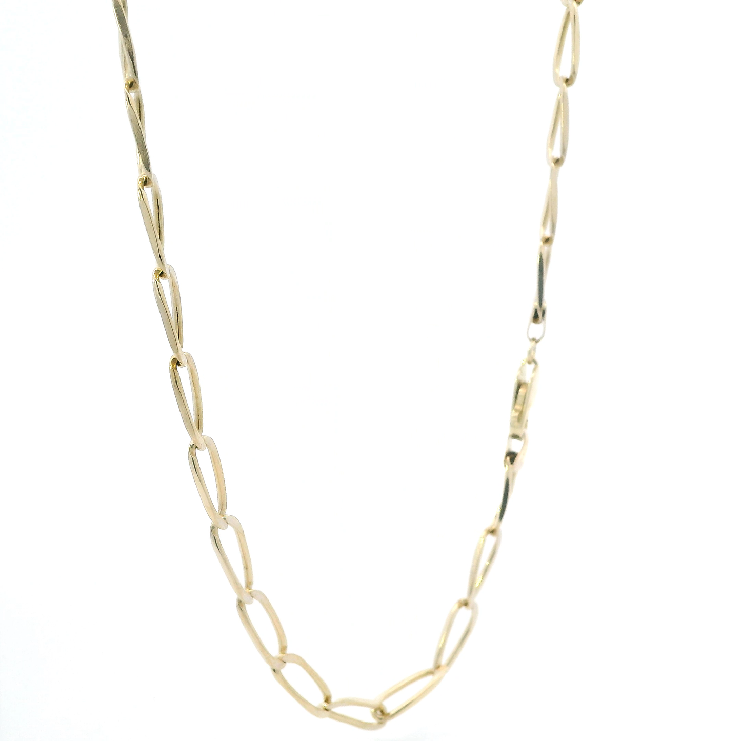 14K Yellow Gold 24.5" Open Link Chain