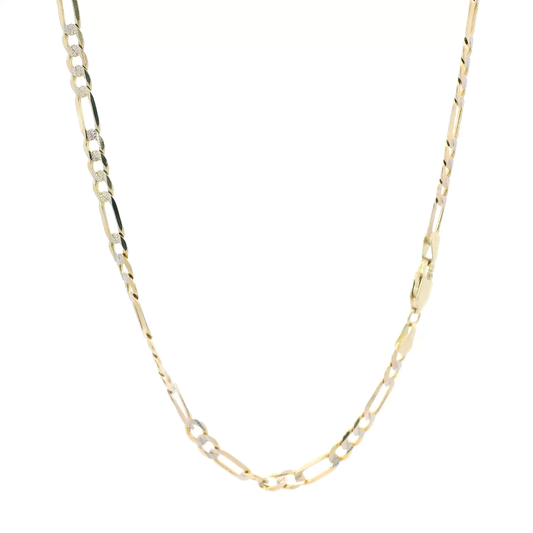 14K Yellow 22" Figaro Chain