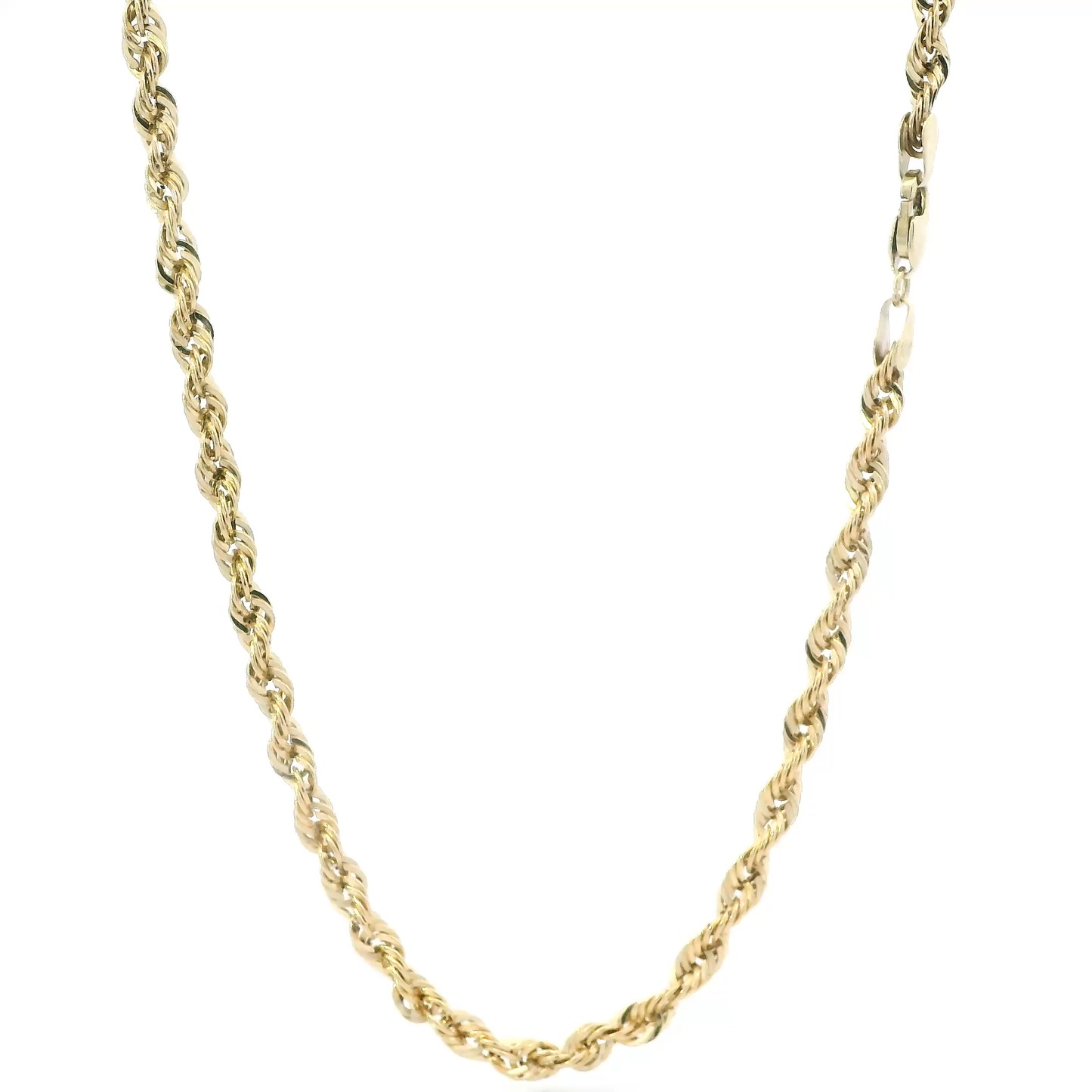 10K Yellow Gold 22" Hollow Rope Chain