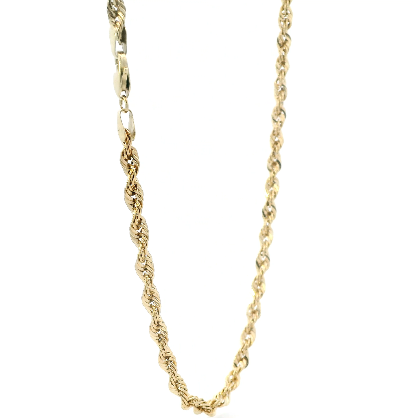 10K Yellow Gold 22" Hollow Rope Chain