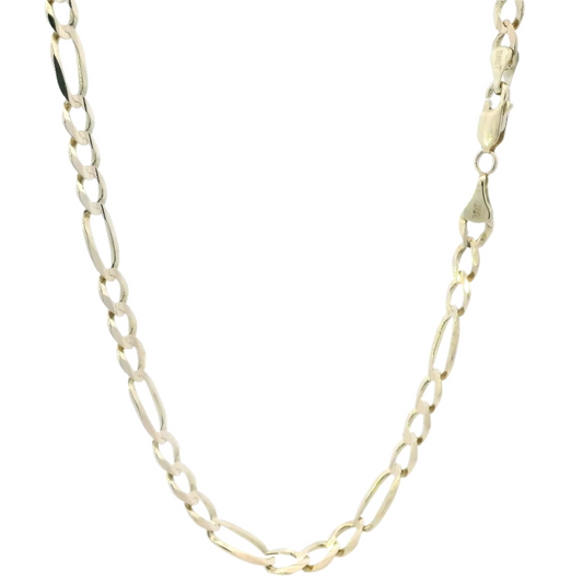 10K Yellow Gold 24" Figaro Chain