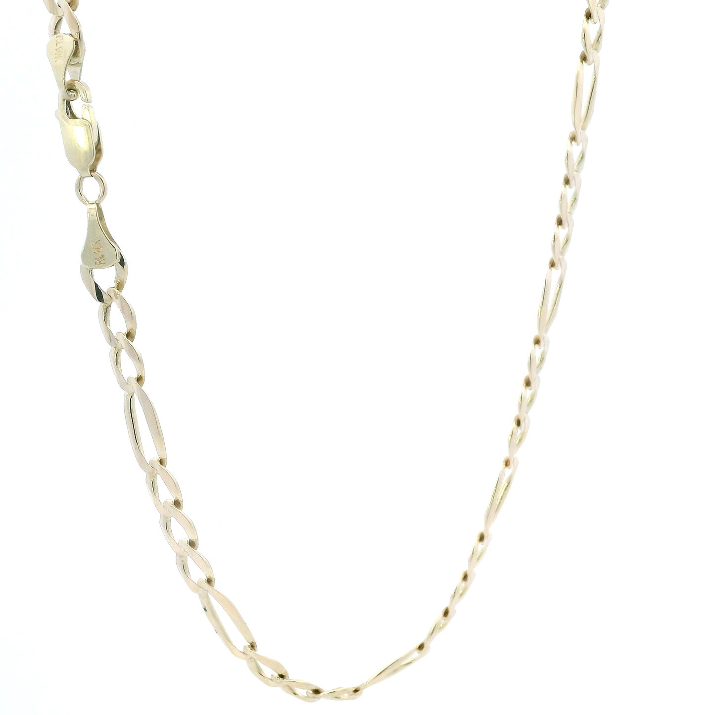 10K Yellow Gold 24" Figaro Chain
