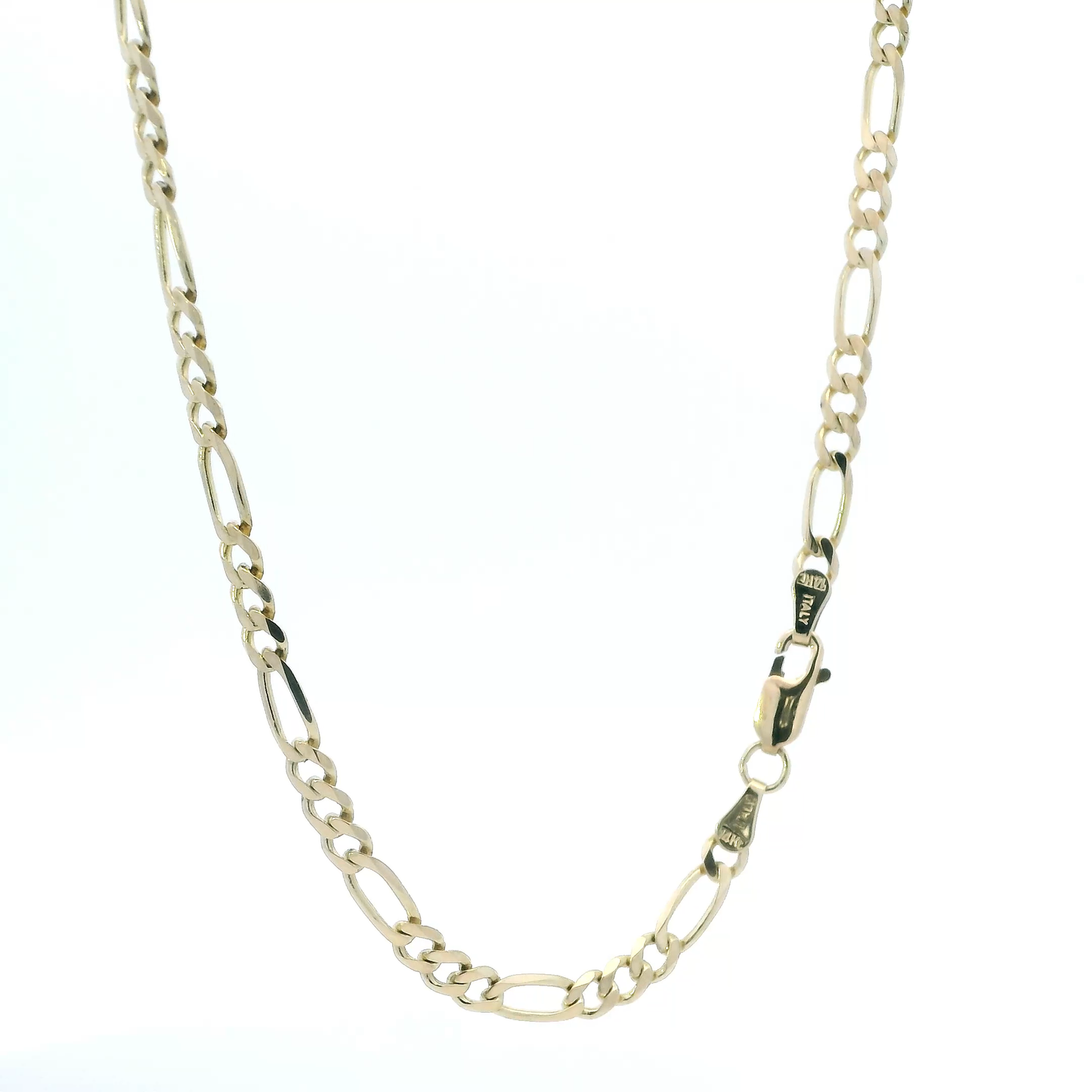 14K Yellow Gold 24" Figaro Chain