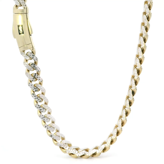 10K Yellow Gold Hollow Curb Chain
