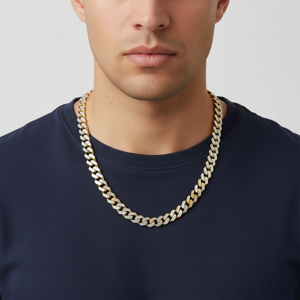 10K Yellow Gold Hollow Curb Chain