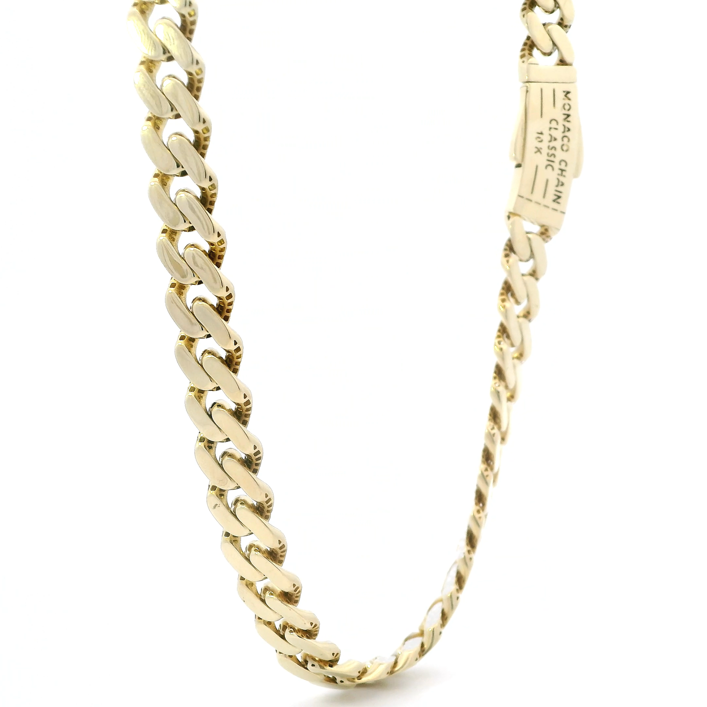 10K Yellow Gold Hollow Curb Chain