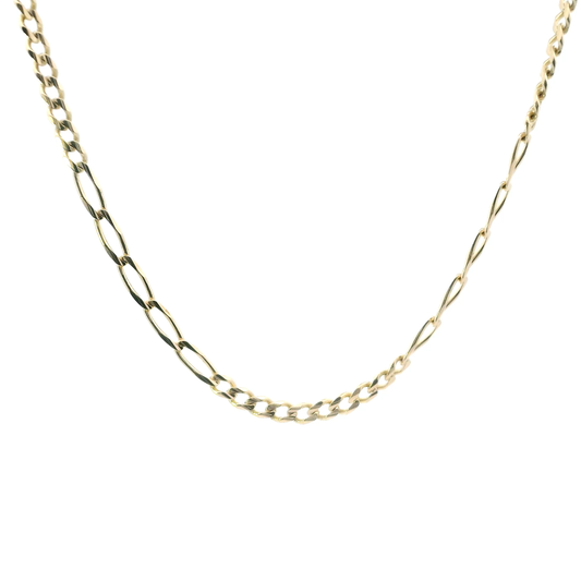 14K Yellow Gold 22.5" Oval/Round Link Chain