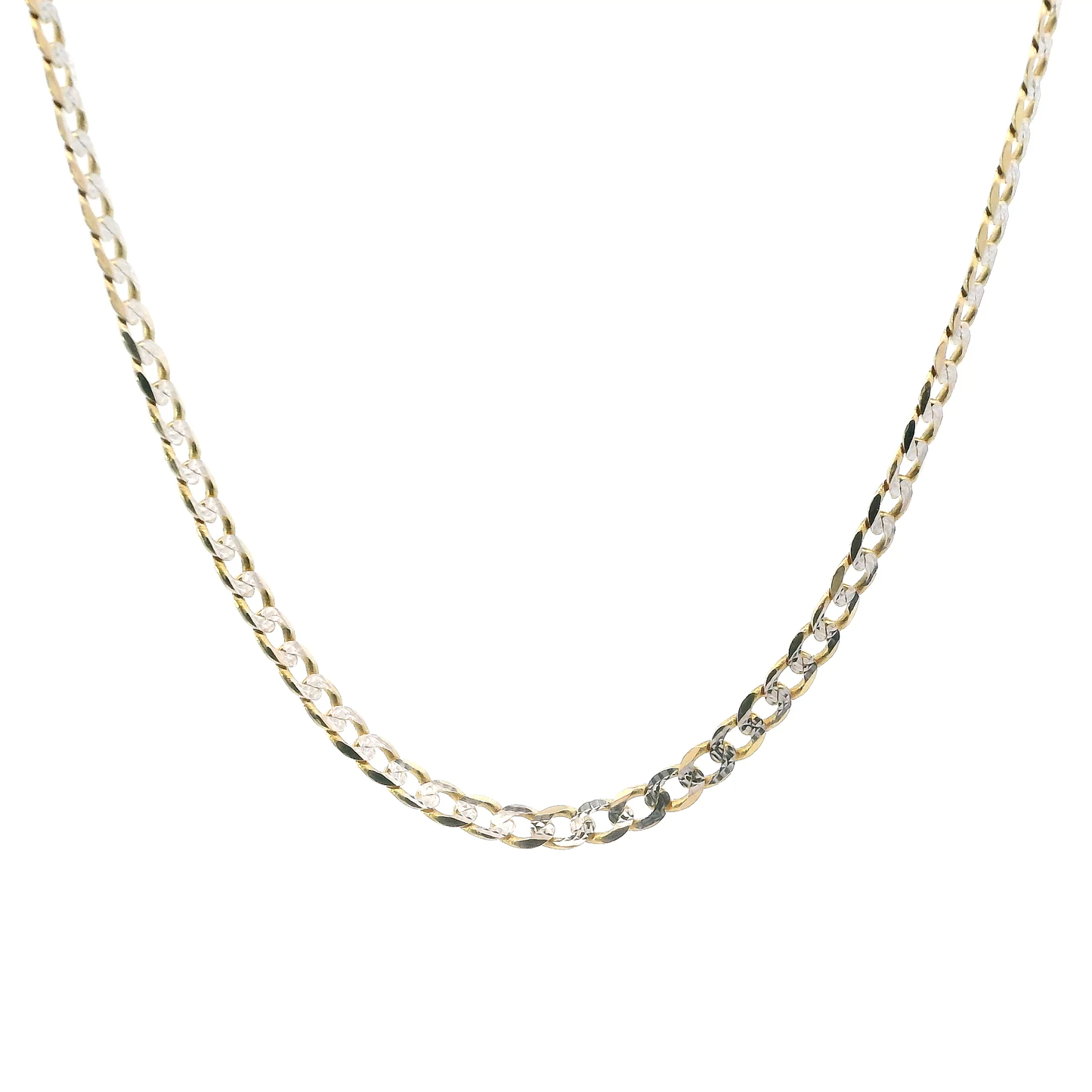 14K Yellow Gold 18" Curb Chain