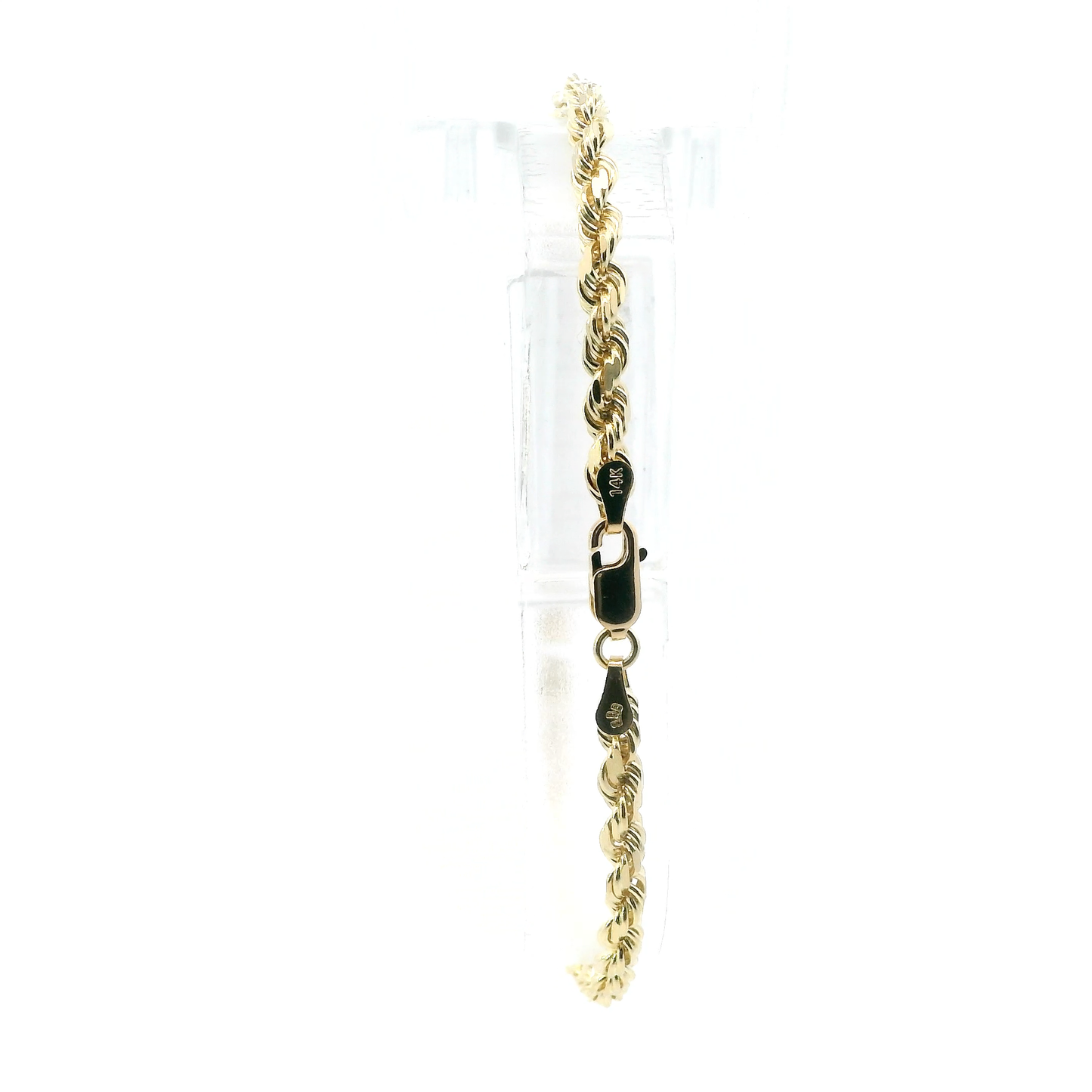 14K Yellow Gold 8" Rope Bracelet