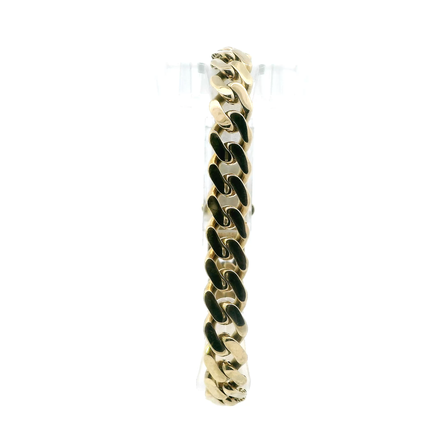 10K Yellow Gold Hollow Cuban Bracelet