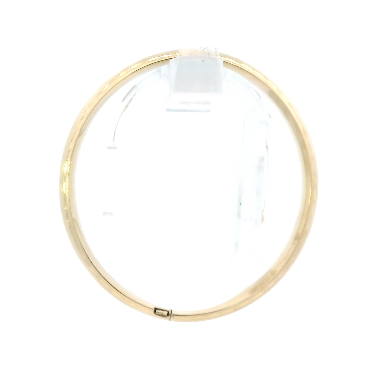 14K Yellow Gold Leaf Bangle Bracelet