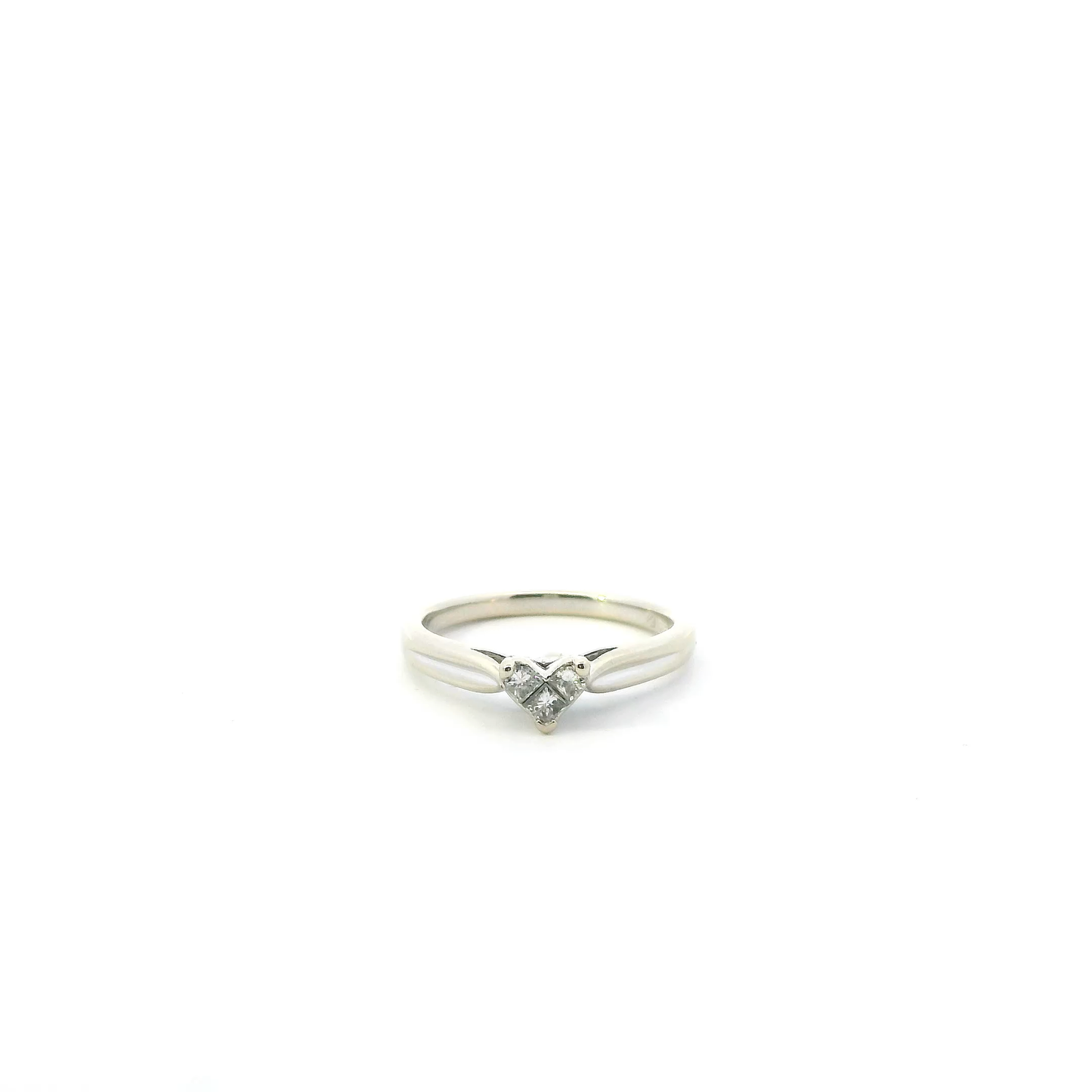 14K Yellow Gold Diamond Womens Ring - 0.13ct