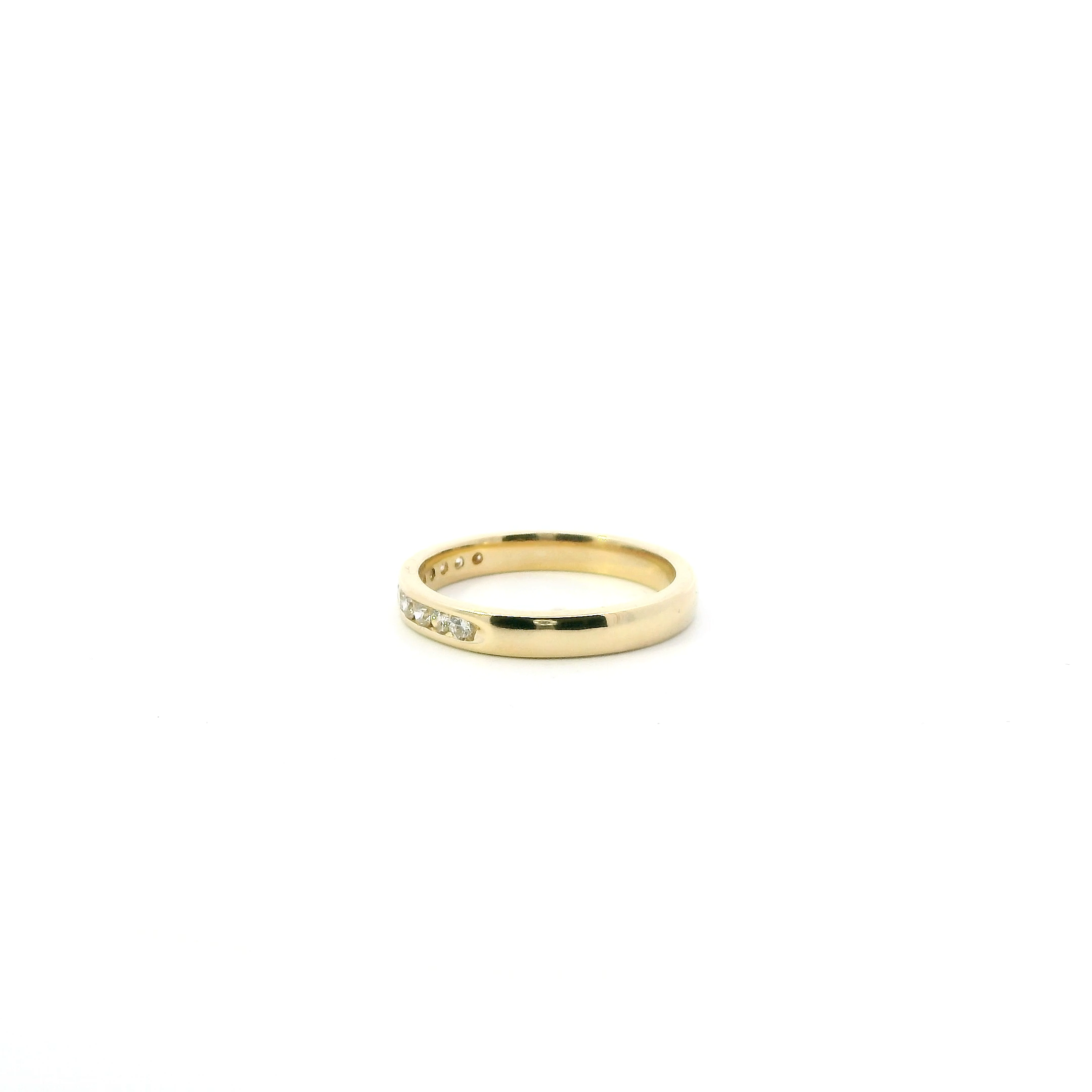 14K Yellow Gold Diamond Womens Ring -0.24ct
