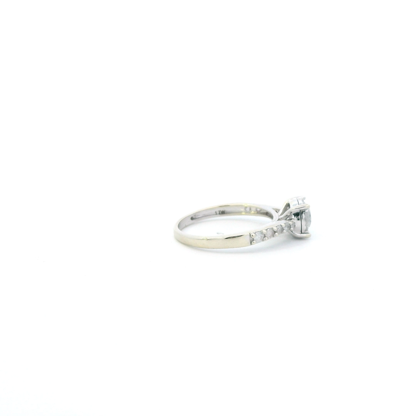 14K Yellow Gold Diamond Womens Ring -0.85ct