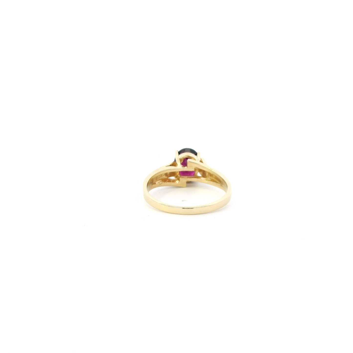 10K Yellow Gold Rhodolite Garnet Womens Ring