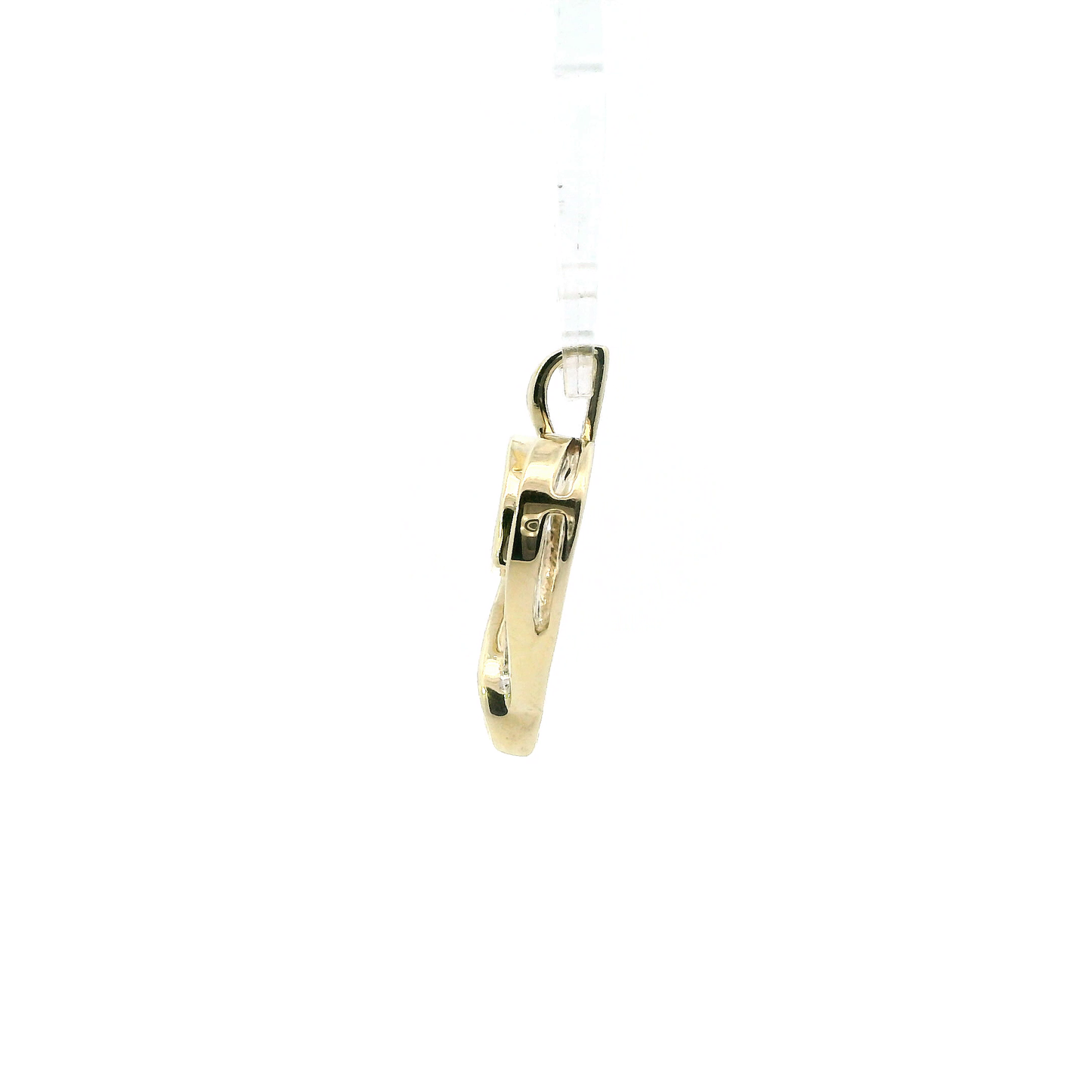 10K Yellow gold Diamond Heart Pendant - 0.16ct