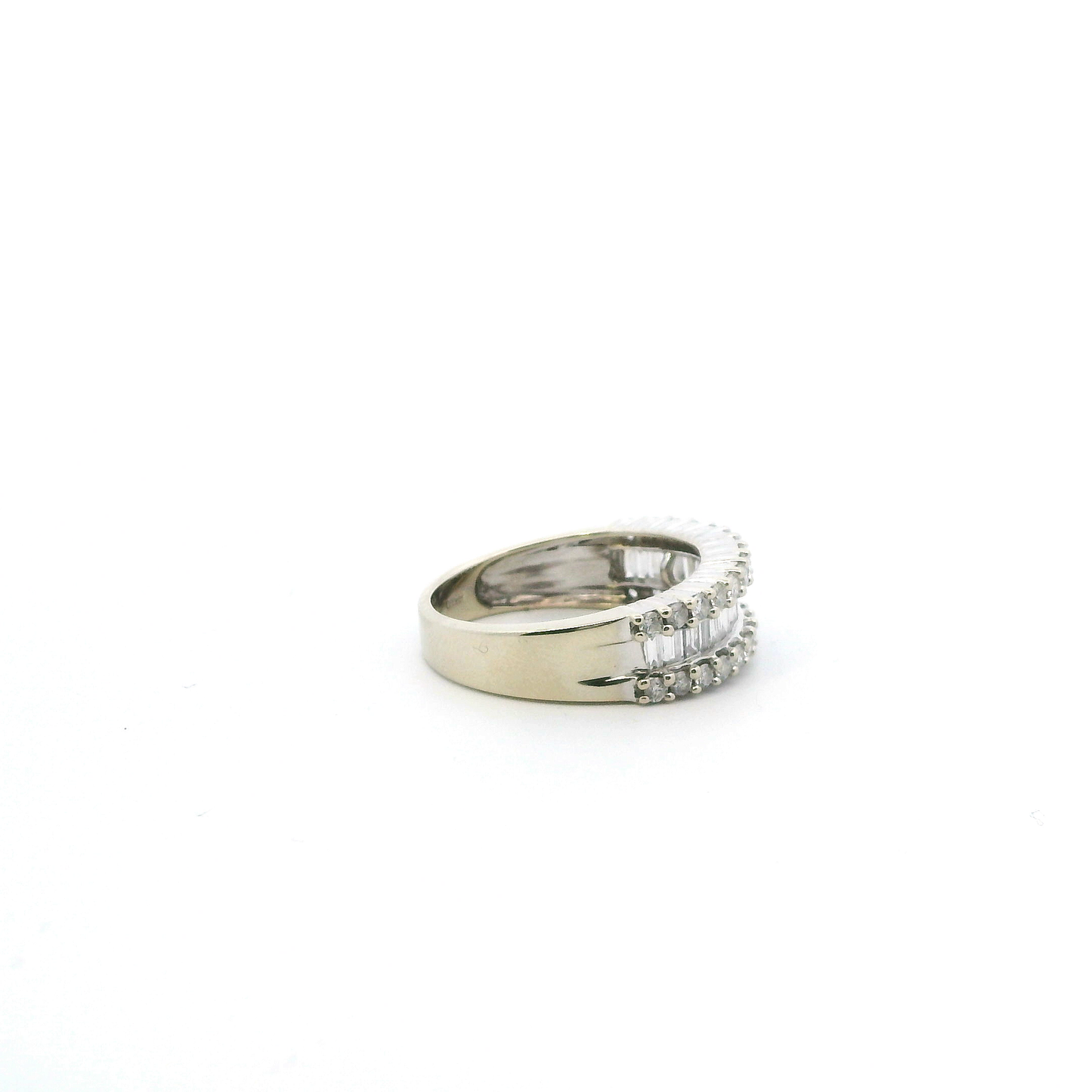 14K White Gold Diamond Womens Ring - 0.46ct