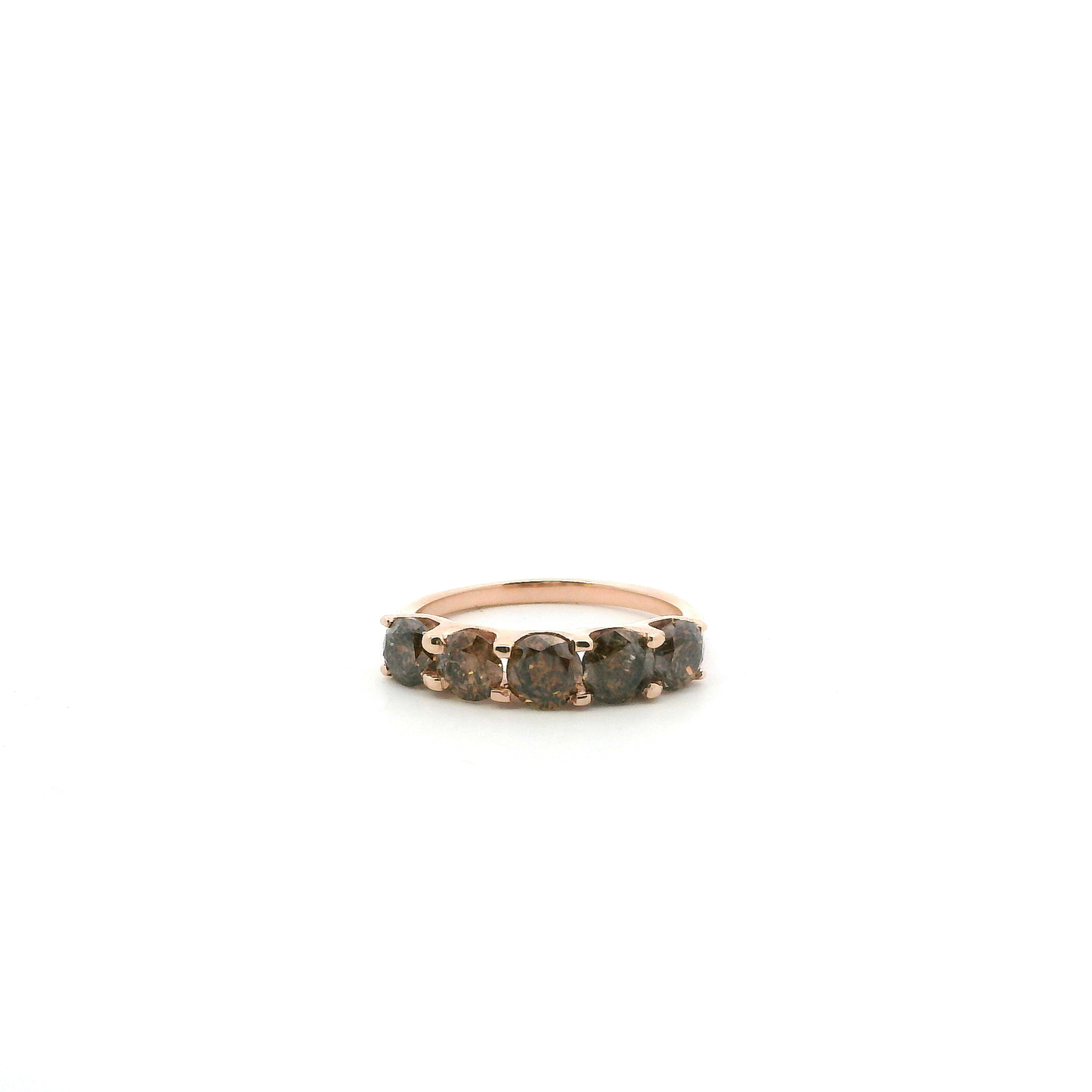 10K Rose Gold Diamond Womens Ring -1.66ct