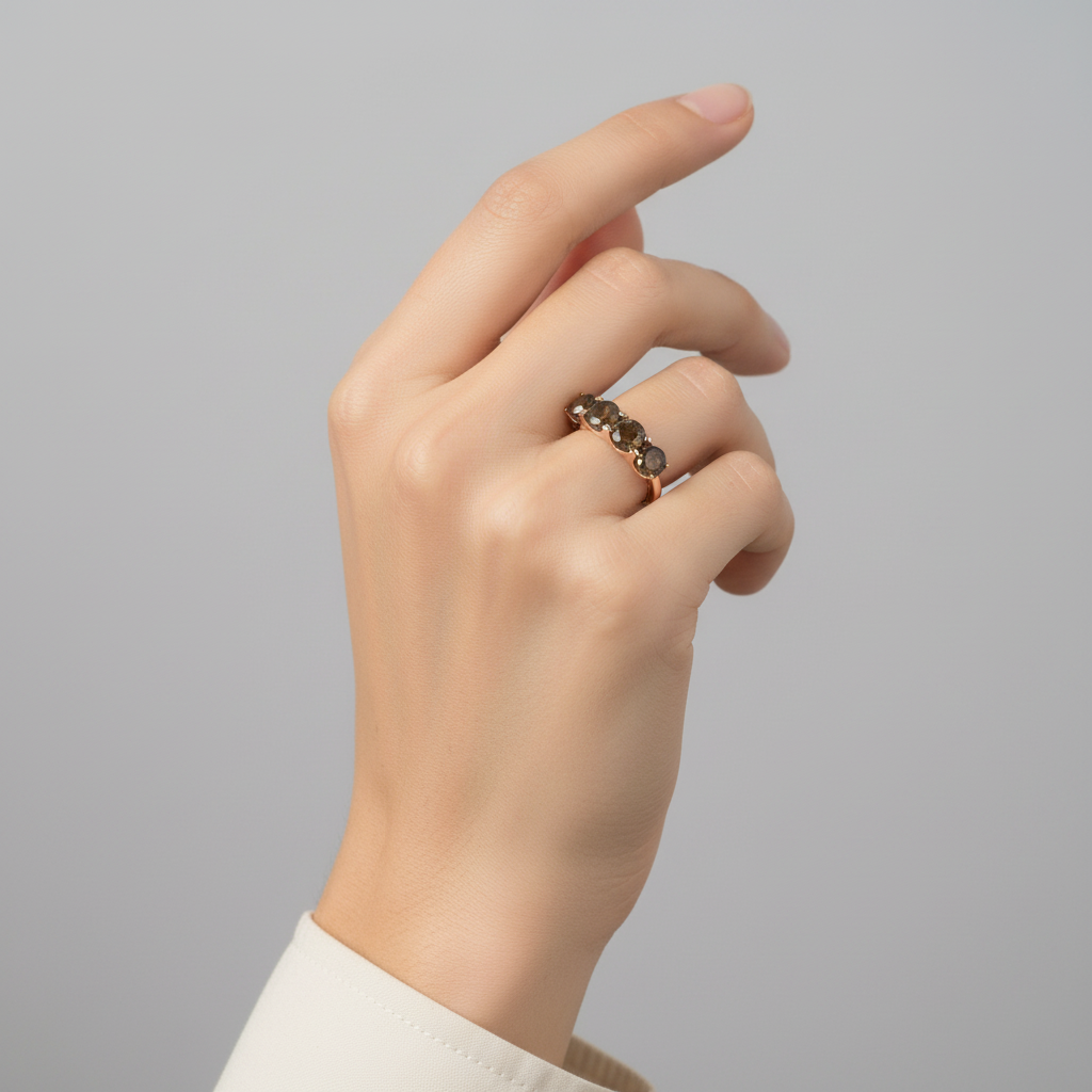 10K Rose Gold Diamond Womens Ring -1.66ct