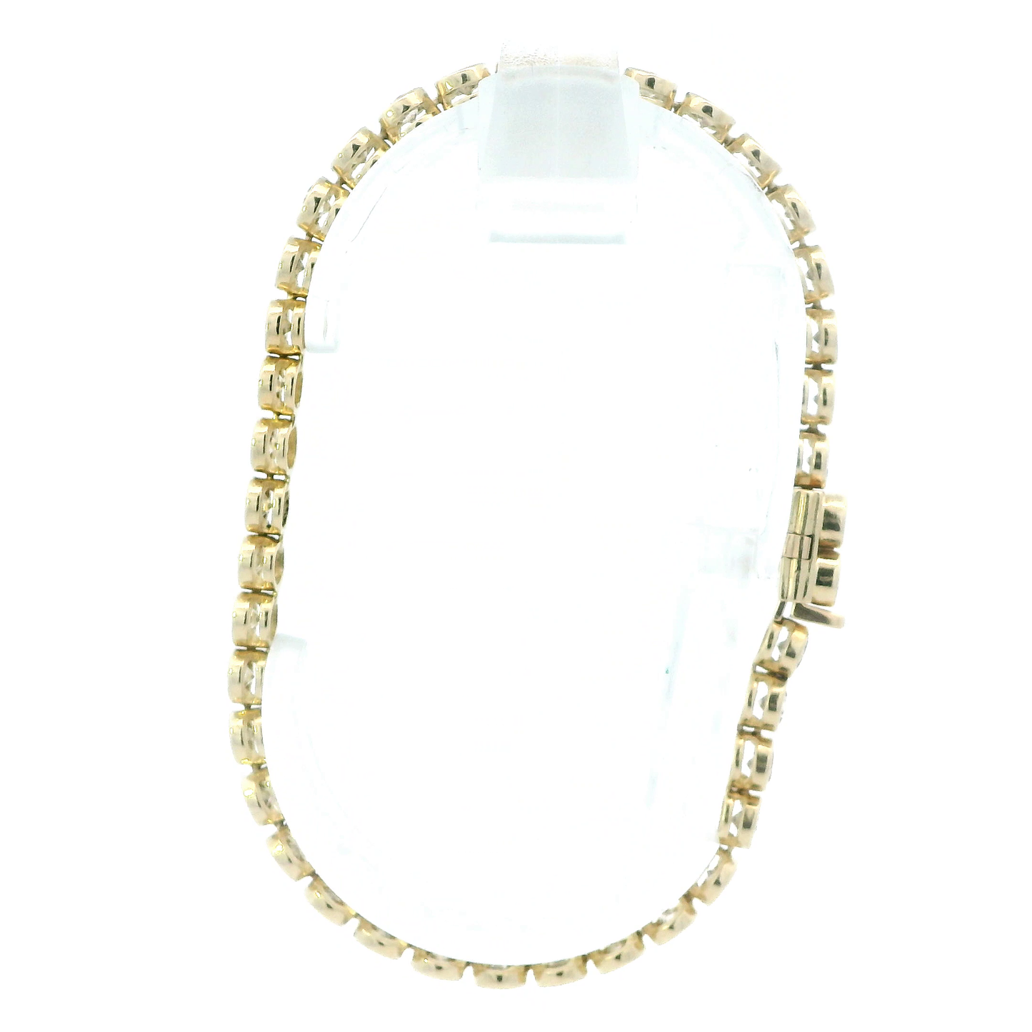 14K Yellow Gold Diamond Tennis Bracelet - 4.75ct
