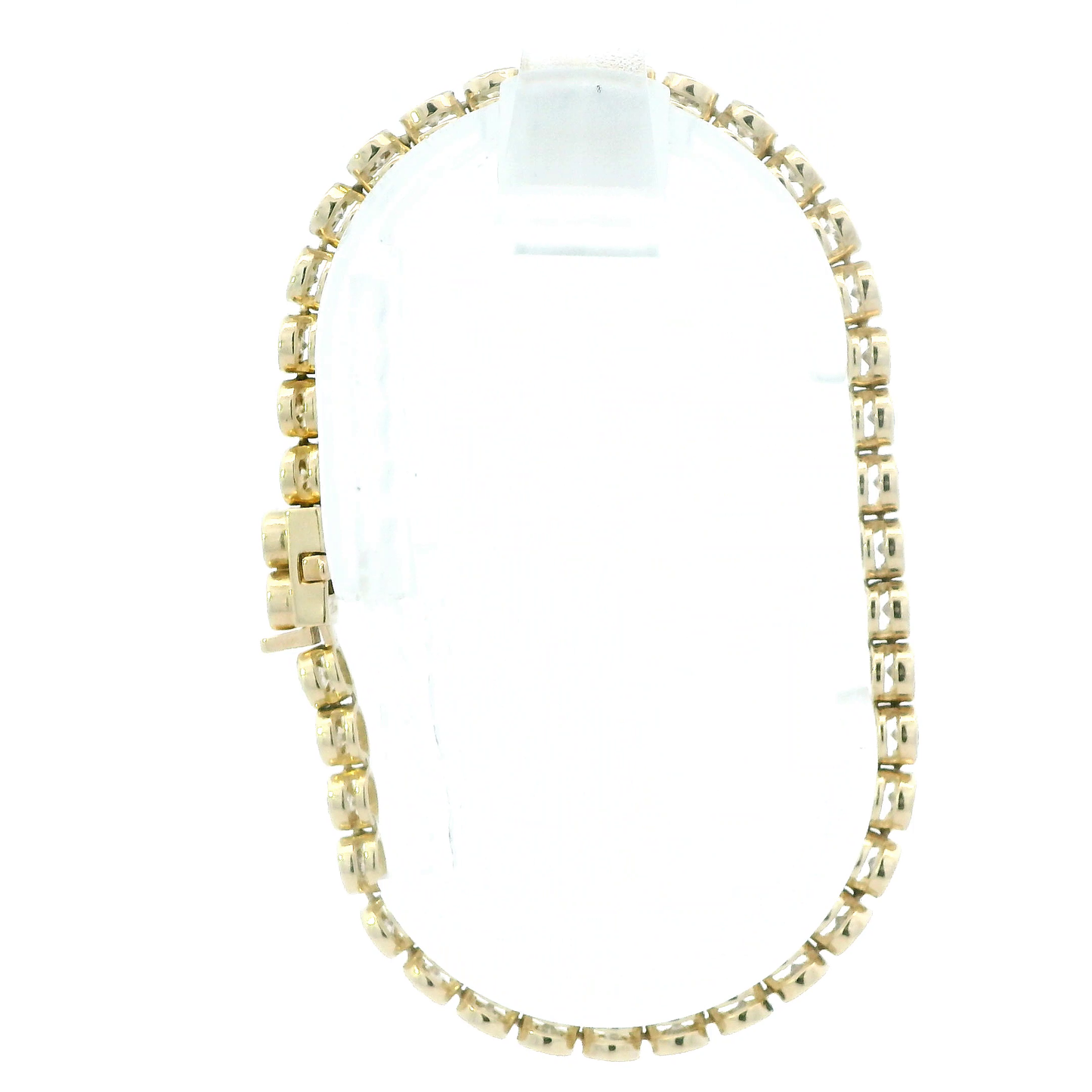 14K Yellow Gold Diamond Tennis Bracelet - 4.75ct