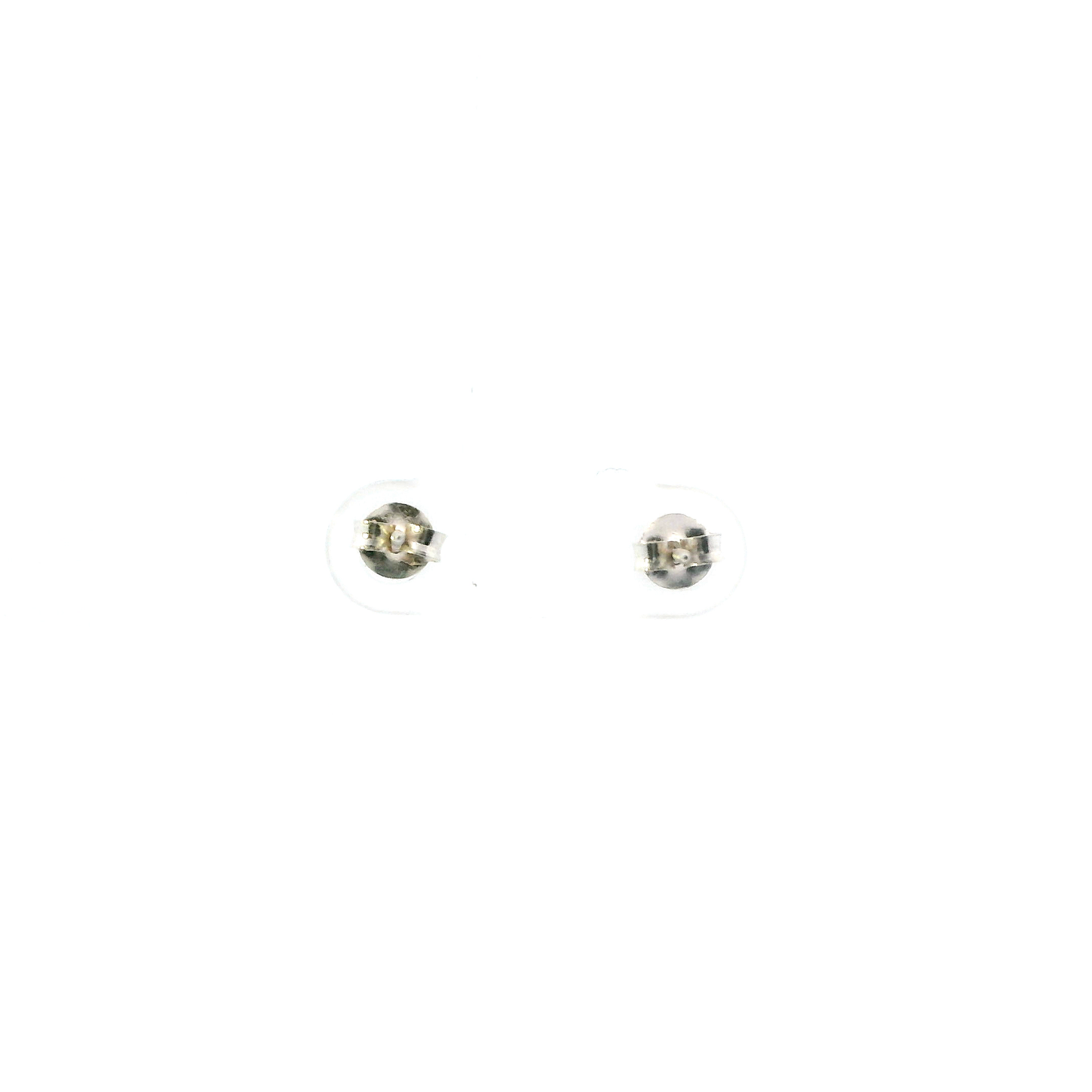14K White Gold Diamond Solitaire Earrings - 0.55ct