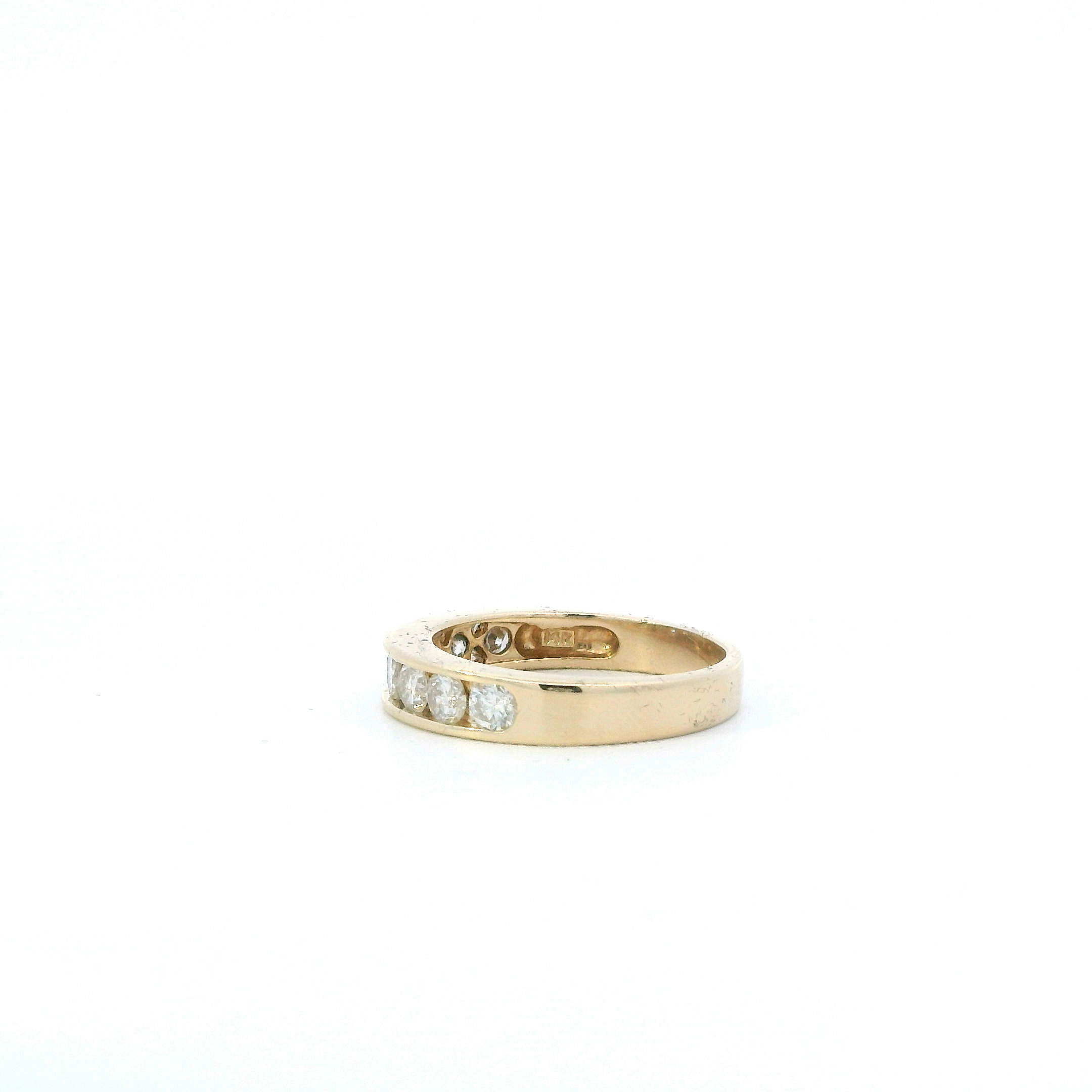 14K Yellow Gold Diamond Women's Ring - 0.96ct