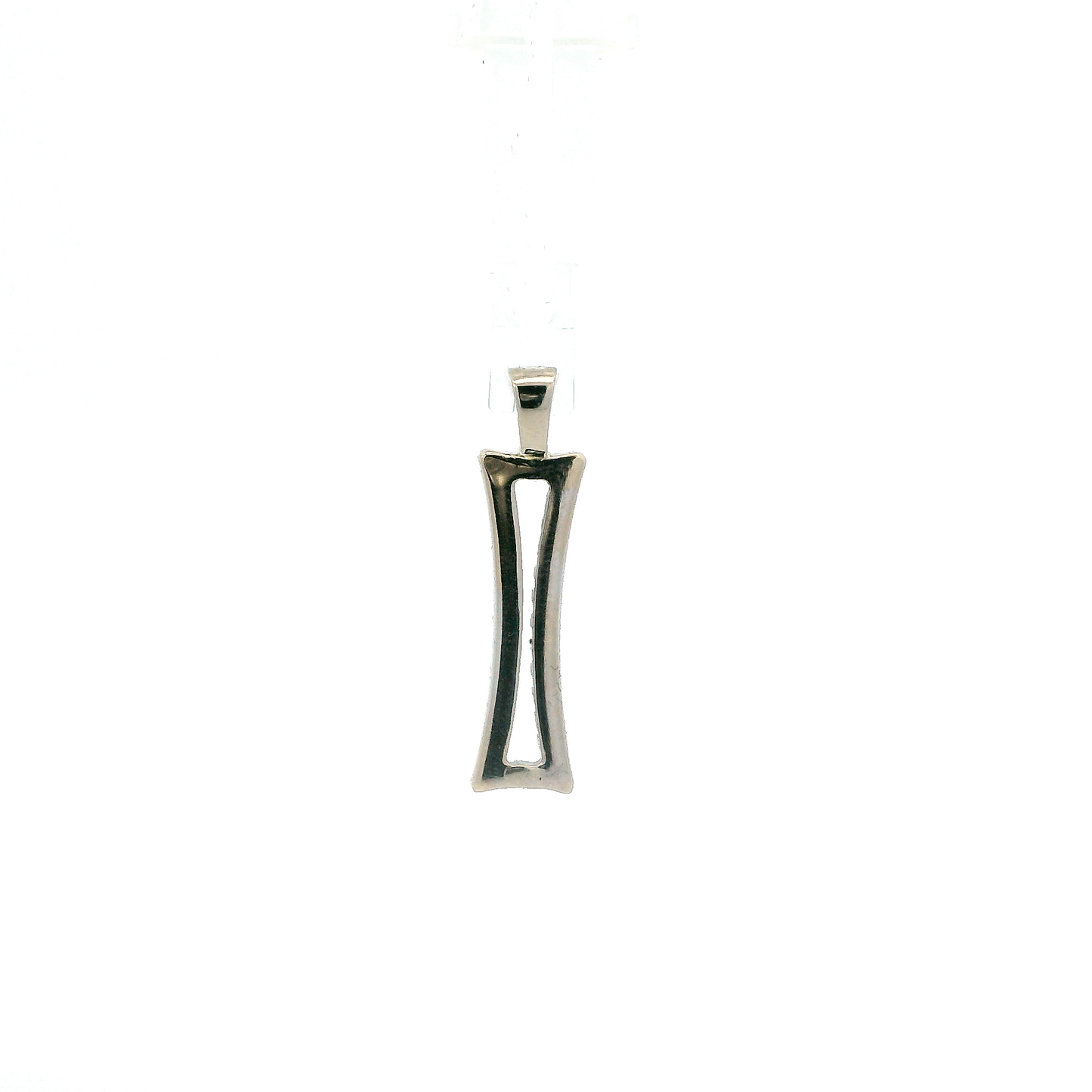 Platinum Diamond Rectangle Pendant -0.26ct